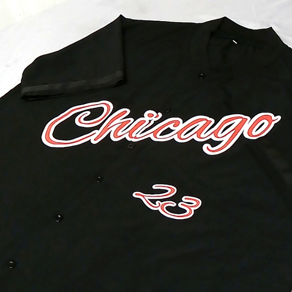 Surplus..Short Sleeve Button Down..Sz XL..Black&Red - Picture 3 of 5